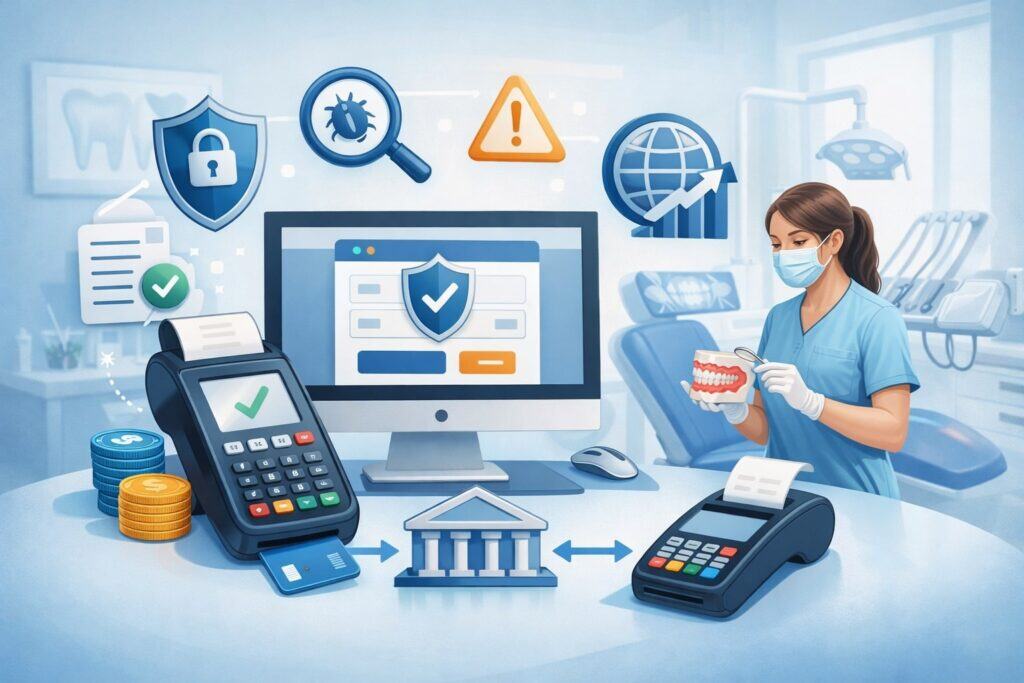 Authorize.Net for dental websites (reliability, classic gateway model, strong fraud tools)