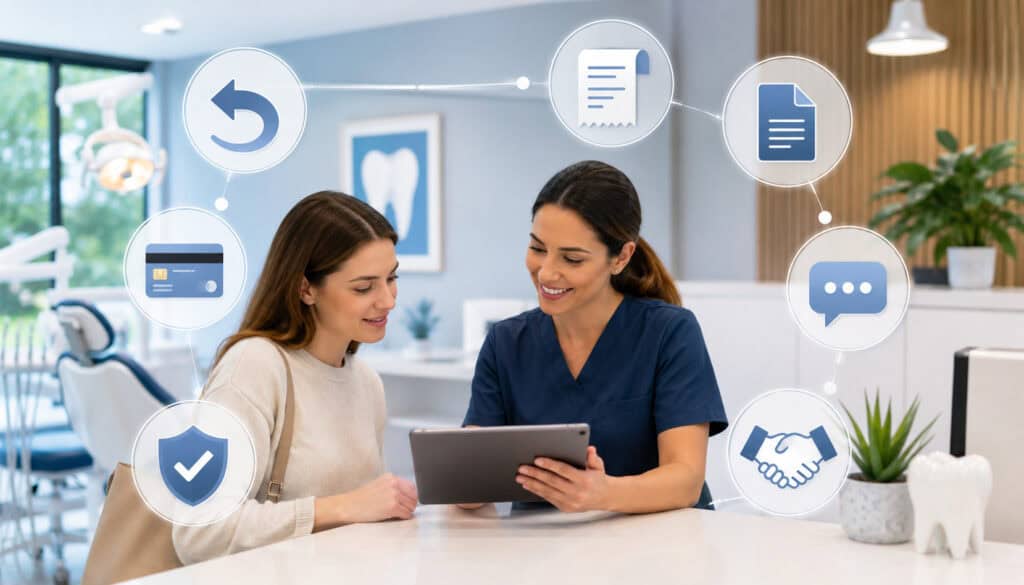 Dental practice handling refunds and payment disputes