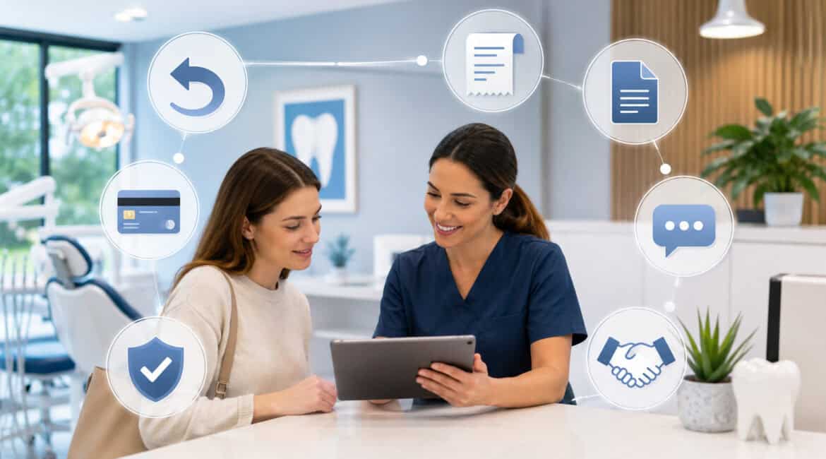Dental practice handling refunds and payment disputes